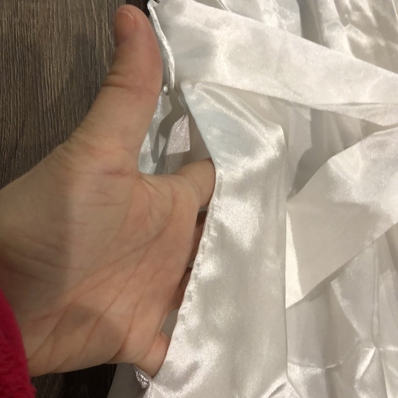 AK ANNE KLEIN Silky Satin Feel Long Robe - Picture 5 of 9